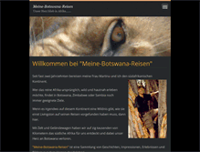 Tablet Screenshot of meine-botswana-reisen.de